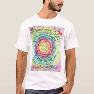 T-shirt Beauté dans la vie Arc-en-ciel arrondi