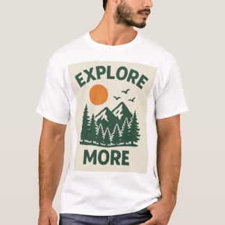 T-shirt Beauté de la nature - Design d'art paysager serein