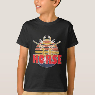 T-shirt Beauté et grâce des chevaux Vintage équestre