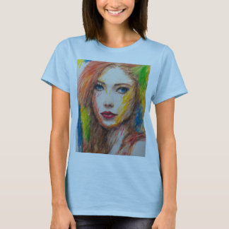 T-shirt "Beauté lunatique : Fille en Art"