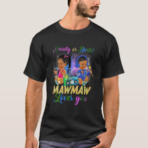 T-shirt Beauté Mignonne Ou Beat Mawmaw Vous Aime Révélatio