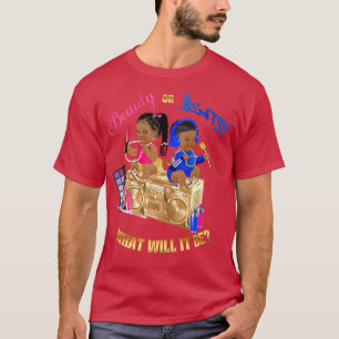 T-shirt Beauté ou Beats Bébé Genre Révéler Royal Blue Hot