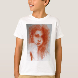 T-shirt BEAUTÉ ROMANTIQUE / Portrait de femme en Sepia Bro