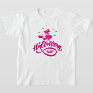 T-shirt Beauté Sorcière Volant Broom Halloween heureux