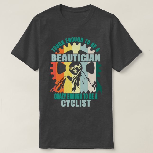 T-shirt Beautician Biker Design (Design devant)
