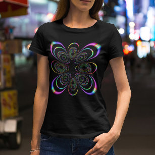 T-shirt Beautiful Abstract Generative Art Ovals T Shirt