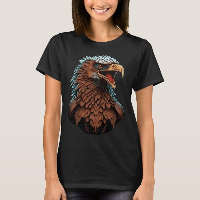 T-shirt Beautiful Bald Eagle Bird Animal (Devant)