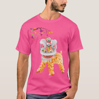 T-shirt Beautiful Chinese Lion Dance
