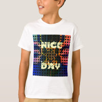 Beautiful have a Nice Day Text Print vecteur