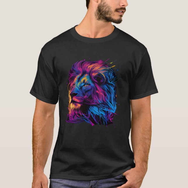 T-shirt Beautiful Lion Head (Devant)