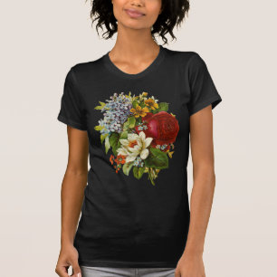 T-shirt Beautiful Romantic Summer Bouquet with Red Rose