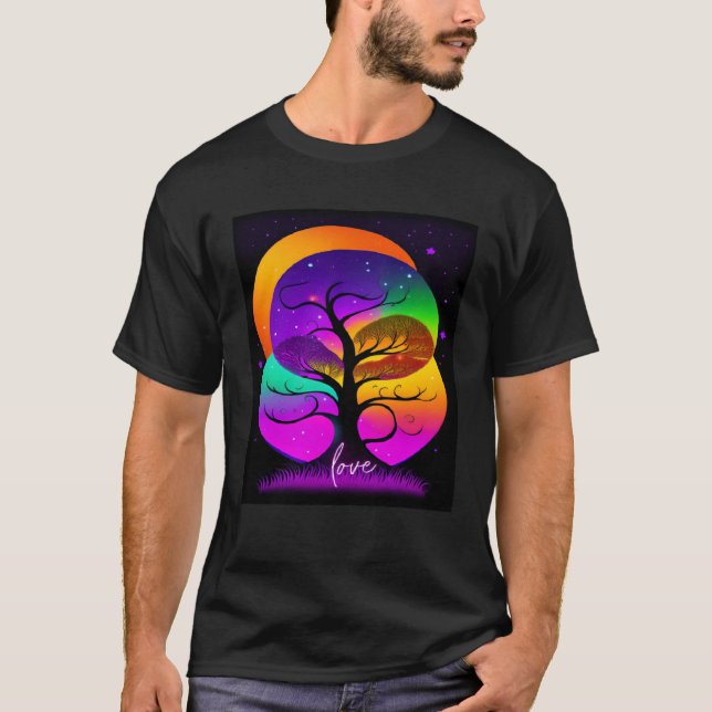 T-shirt Beautiful Vibrant Tree Nature s Beauty  2 (Devant)