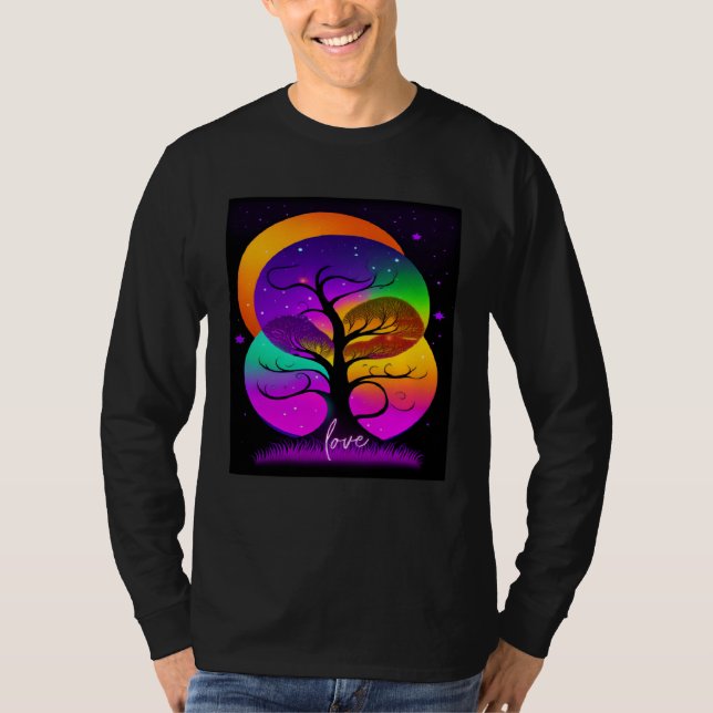 T-shirt Beautiful Vibrant Tree Nature s Beauty  2 (Devant)