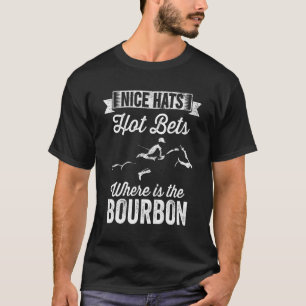 T-shirt Beaux Chapeaux Où est le Bourbon Jockey Course d