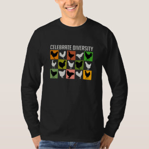 T-shirt Beaux Poulets Beaucoup de différentes races de pou