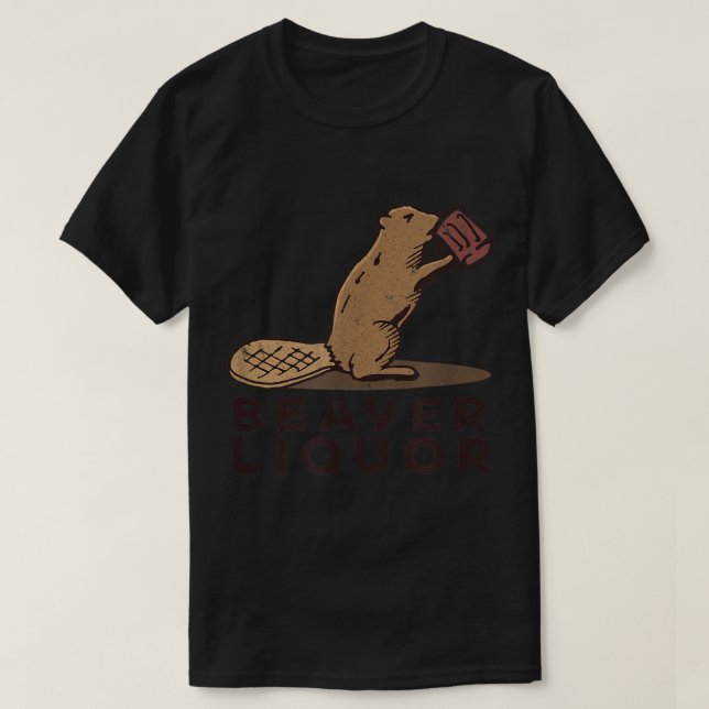 T-shirt Beaver Liquor Boire (Design devant)
