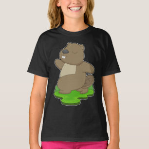 T-shirt Beaver Yoga Fitness Gymnastique