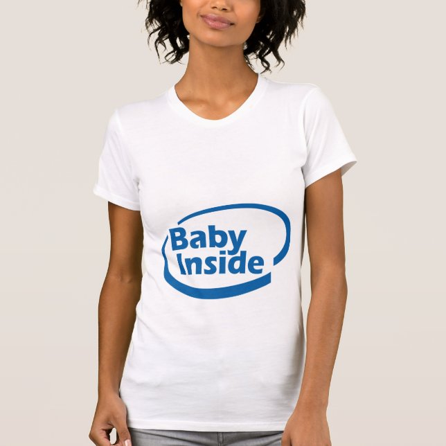 T-shirt Bébé à l'intérieur de chemise (Devant)