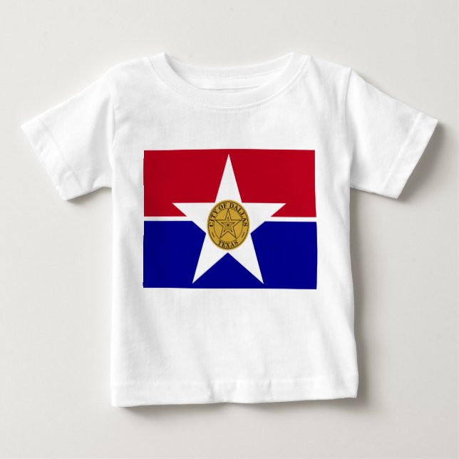 T-shirt bébé avec Dallas, U.S.A. (Devant)