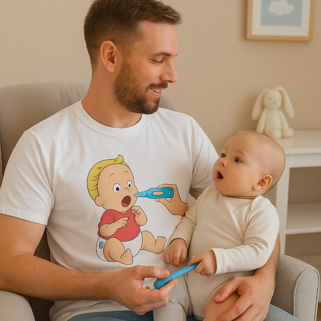 T-shirt Bébé avec de la fièvre (Créateur téléchargé)