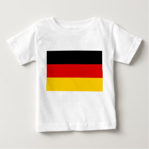 T-shirt bébé avec drapeau d'Allemagne