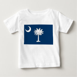 T-shirt bébé avec drapeau de Caroline du Sud