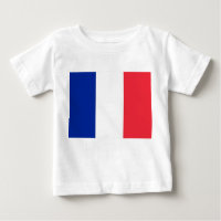 T-shirt bébé avec Drapeau de France