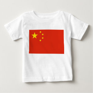 T-shirt bébé avec drapeau de la Chine
