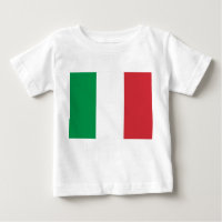T-shirt bébé avec drapeau d'Italie