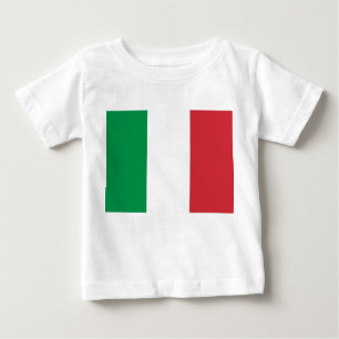 T-shirt bébé avec drapeau d'Italie