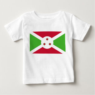 T-shirt bébé avec drapeau du Burundi