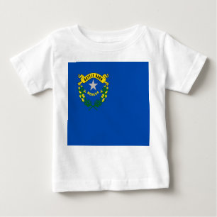 T-shirt bébé avec drapeau du Nevada