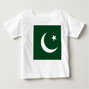 T-shirt bébé avec drapeau du Pakistan