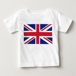 T-shirt bébé avec drapeau du Royaume-Uni