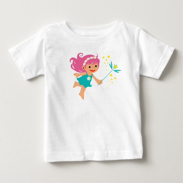 T-shirt bébé avec fée fille (Devant)