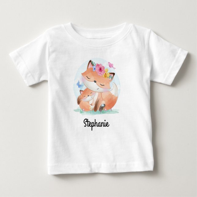 T-shirt bébé avec nom personnalisé | Impression re (Devant)
