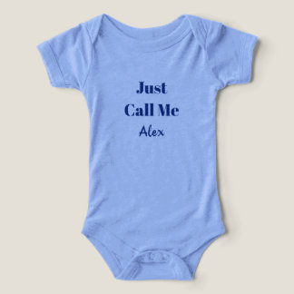 T-shirt bébé avec texte personnalisé et sur mesure