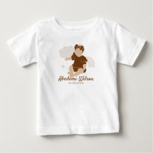 T-shirt bébé Baby shower africain américain