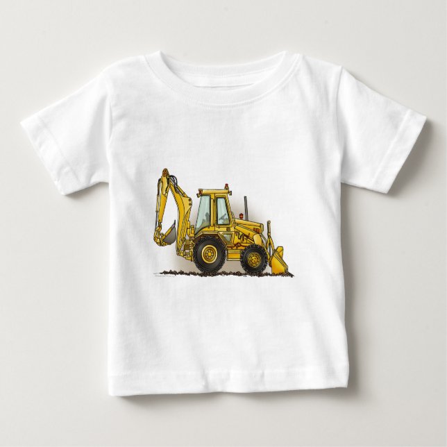 T-shirt bébé Backhoe (Devant)