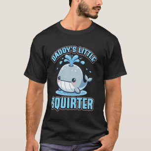 T-shirt Bébé Baleine Mignonne Qui Pisse Papa