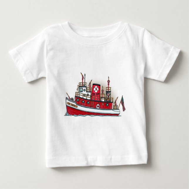 T-shirt bébé bateau feu (Devant)