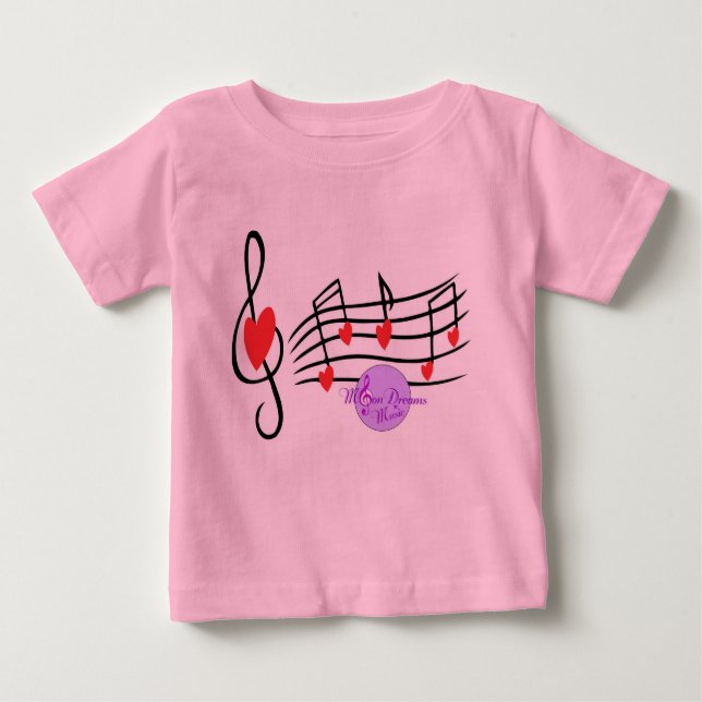 T-shirt bébé Bella pour l'amour à manches longues (Devant)