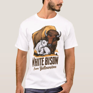 T-SHIRT BÉBÉ BLANC BISON PROPHECY CALF DE YELLOWSTONE 3