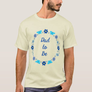 T-shirt Bébé bleu Papillons et fleurs personnalisés