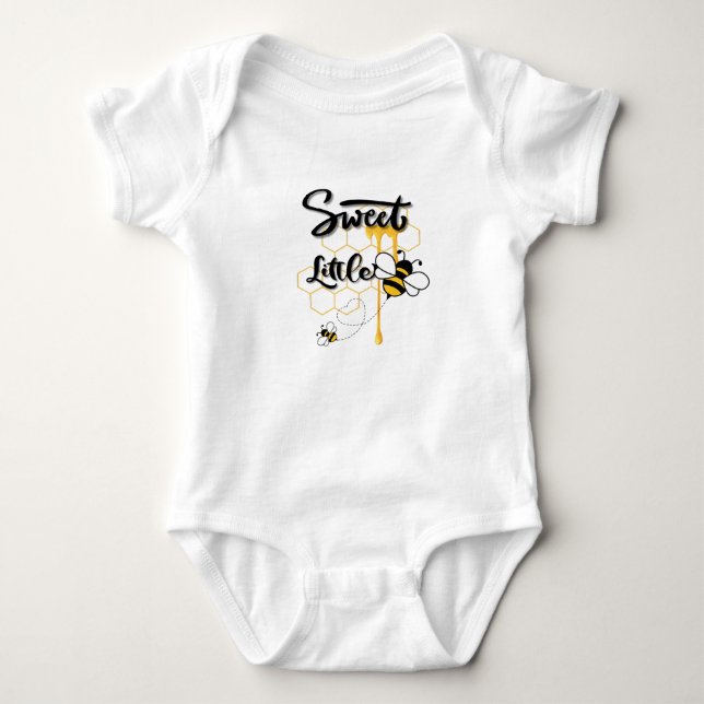 T-shirt bébé Body Sweet little bee (Devant)