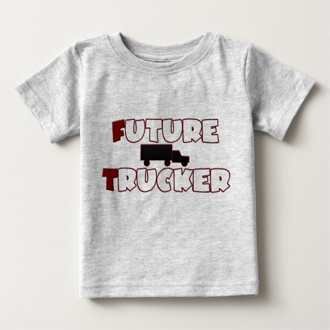 T-shirt bébé camionneur futur (Devant)