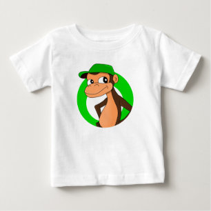 T-shirt bébé caricature chimpanzé