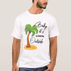 T-shirt Bébé c'est chaud dehors // Funny Noël tropical