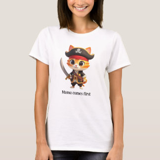 T-Shirt Bébé Chat Pirate