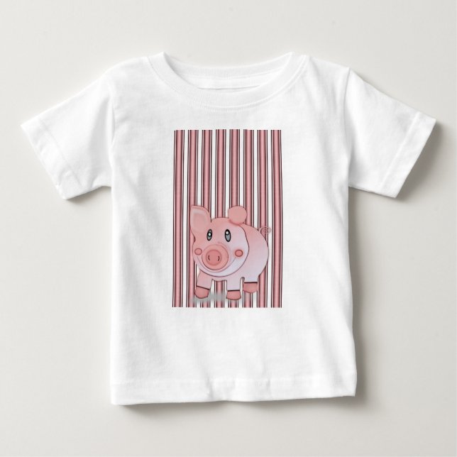 T-shirt bébé cochon (Devant)